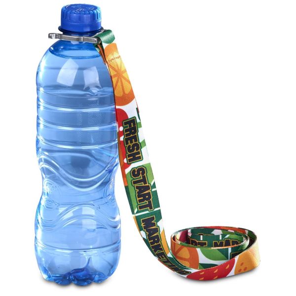 Altitude Aqua Crossbody Double-Sided Sublimated Satin Bottle Lanyard 3 Altitude Aqua Crossbody Double-Sided Sublimated Satin Bottle Lanyard
