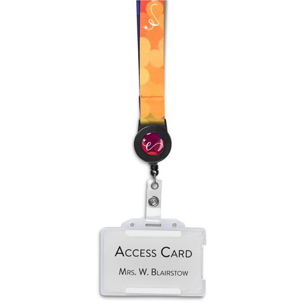 Altitude Badge Reel Double-Sided Sublimated Satin Lanyard 5 Altitude Badge Reel Double-Sided Sublimated Satin Lanyard