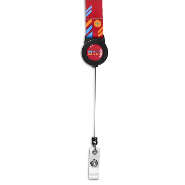 Altitude Badge Reel Single-Sided Sublimated Satin Lanyard 10 Altitude Badge Reel Single-Sided Sublimated Satin Lanyard