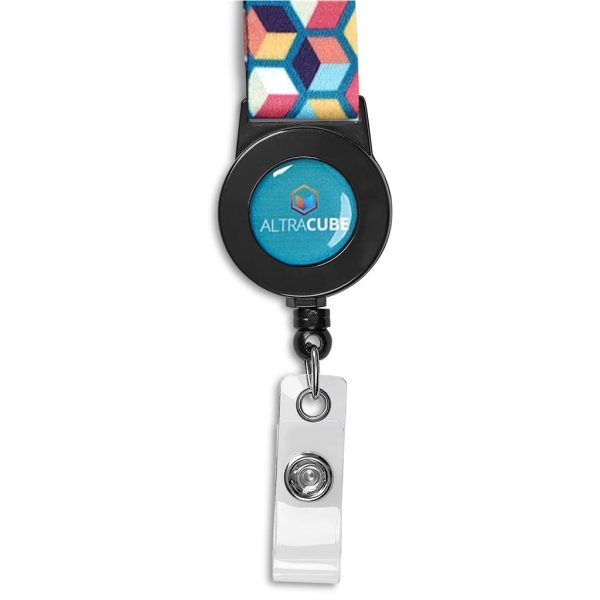 Altitude Badge Reel Single-Sided Sublimated Satin Lanyard 8 Altitude Badge Reel Single-Sided Sublimated Satin Lanyard