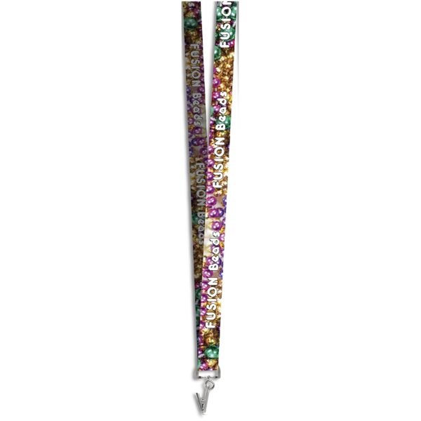Altitude Crocodile Clip Double-Sided Sublimation Satin Lanyard
