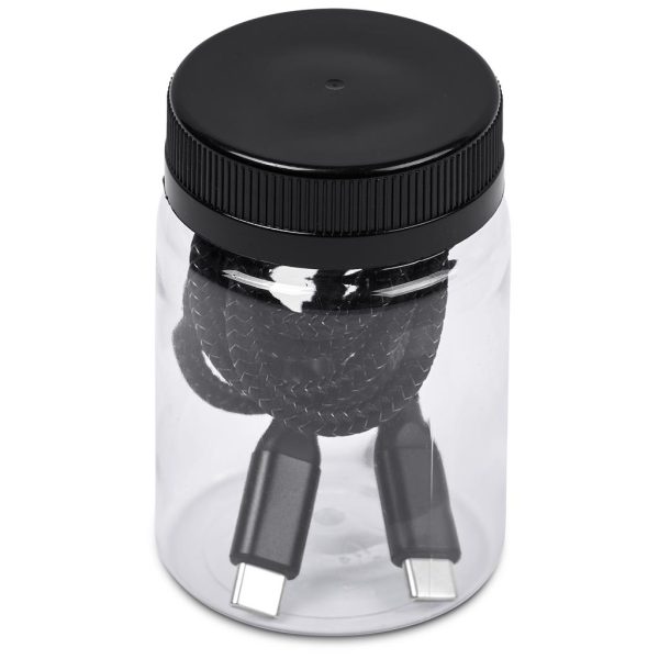 Altitude Nitty Fast Charge Type-C to Type-C Charging Cable in Jar