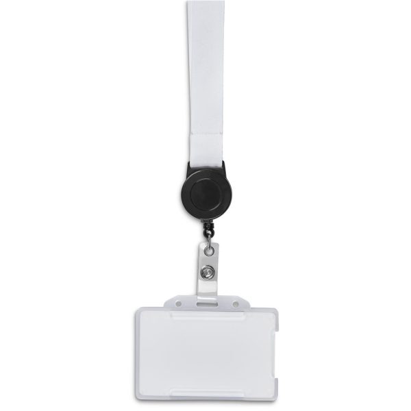 Altitude Sample Retractable Badge Reel Single-Sided Sublimation Satin Lanyard