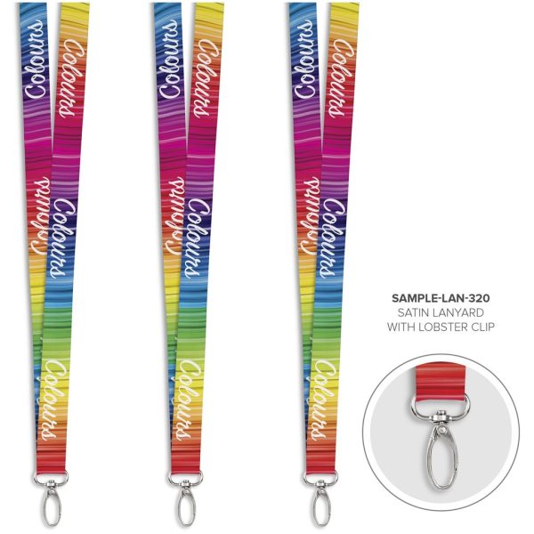 Altitude Satin Pre-branded Lanyard - Sample Altitude Satin Pre-branded Lanyard - Sample