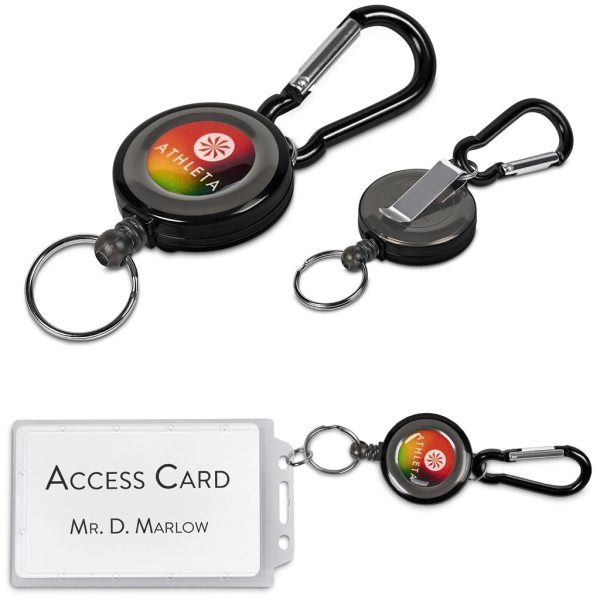 Altitude Swipe Retractable Badge Reel with Carabiner Altitude Swipe Retractable Badge Reel with Carabiner