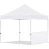 Coated Steel Sublimated Gazebo 3m x 3m - 1 Half-Wall Ski