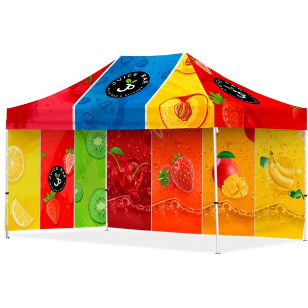 Coated Steel Sublimated Gazebo 4.5m x 3m - 1 Long Full-Wall Skin - 1 Short Full Wall Skin Coated Steel Sublimated Gazebo 4.5m x 3m - 1 Long Full-Wall Skin - 1 Short Full Wall Skin