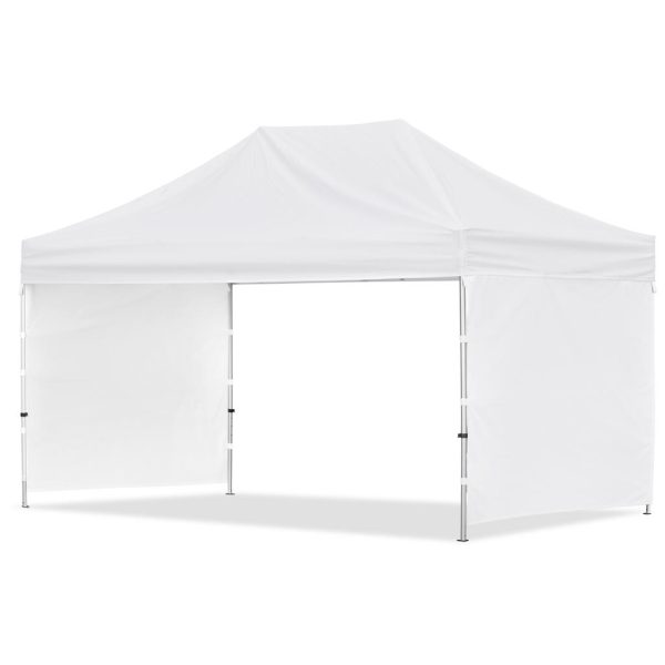 Coated Steel Sublimated Gazebo 4.5m x 3m - 2 Short Full-Wall Skins