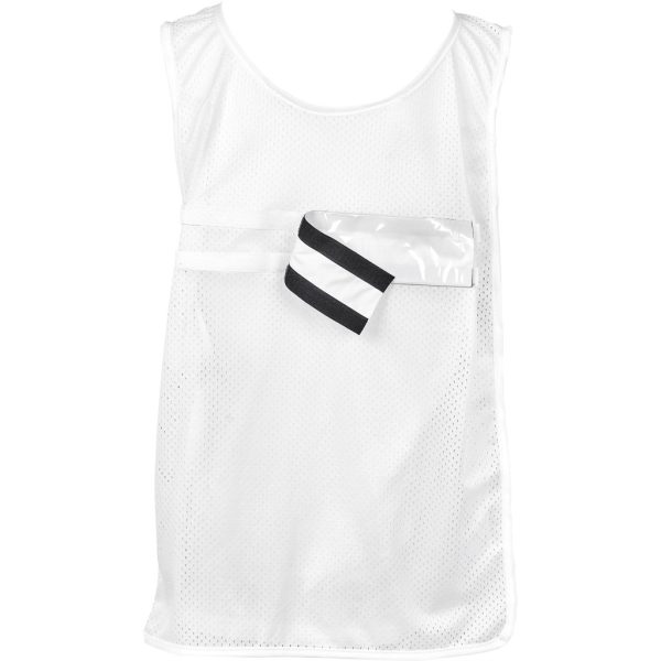 Hoppla Jackal Caddy Bib with PVC Name Sleeve-White 2 Hoppla Jackal Caddy Bib with PVC Name Sleeve-White