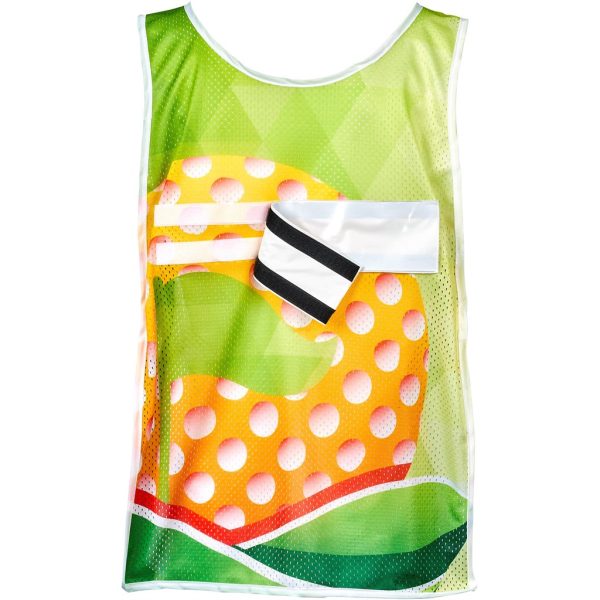 Hoppla Jackal Caddy Bib with PVC Name Sleeve-White 9 Hoppla Jackal Caddy Bib with PVC Name Sleeve-White