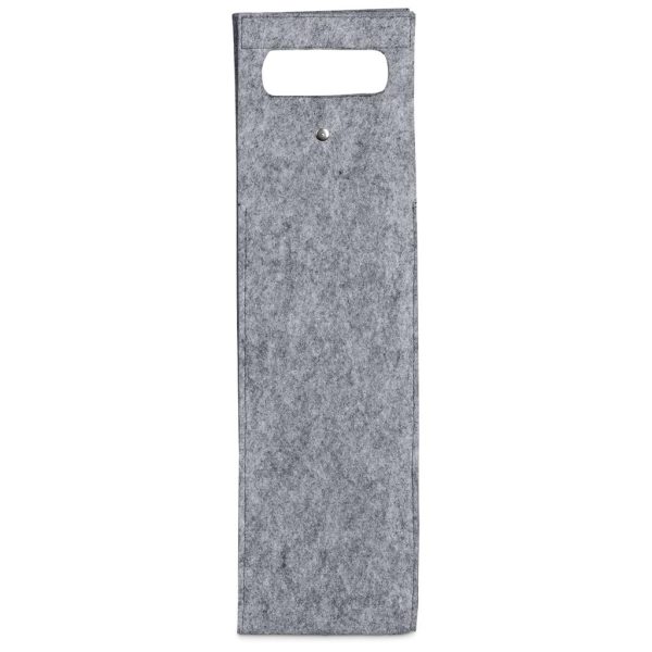 Hoppla Velto RPET Felt Single Wine Bottle Carrier