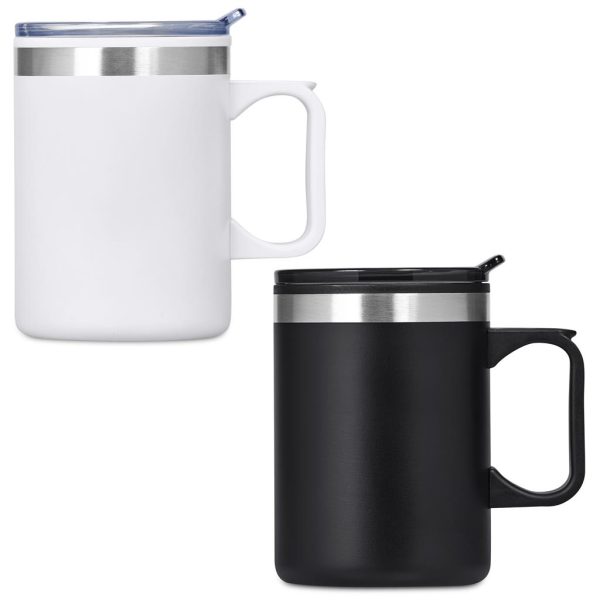 Kooshty Angelo Stainless Steel & Plastic Double-Wall Mug – 360ml