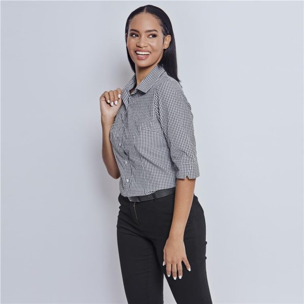 Ladies 34 Sleeve Ashford Shirt3 Ladies 3/4 Sleeve Ashford Shirt