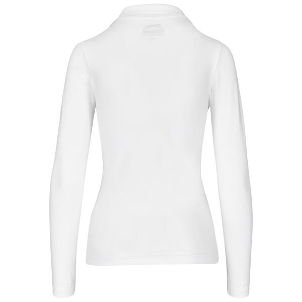 Ladies Long Sleeve Zenith Golf Shirt - White