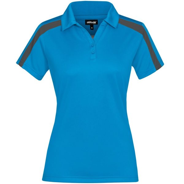 Ladies Nautilus Golf Shirt - Cyan Ladies Nautilus Golf Shirt - Cyan