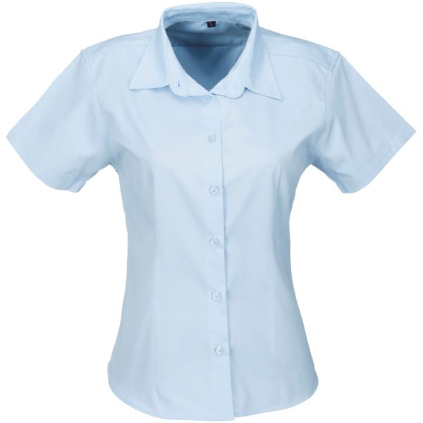 Ladies Short Sleeve Milano Shirt - Light Blue Ladies Short Sleeve Milano Shirt - Light Blue