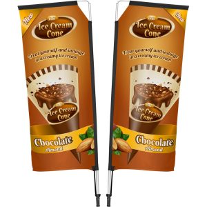 Legend 2M Sublimated Telescopic Double-Sided Flying Banner - 1 complete unit Legend 2M Sublimated Telescopic Double-Sided Flying Banner - 1 complete unit