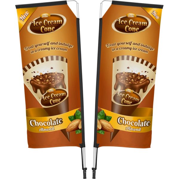 Legend 2M Sublimated Telescopic Double-Sided Flying Banner - 1 complete unit Legend 2M Sublimated Telescopic Double-Sided Flying Banner - 1 complete unit