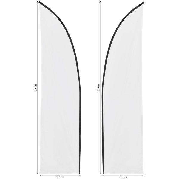 Legend 2m Sublimated Arcfin Double-Sided Flying Banner Skin (Excludes Hardware)