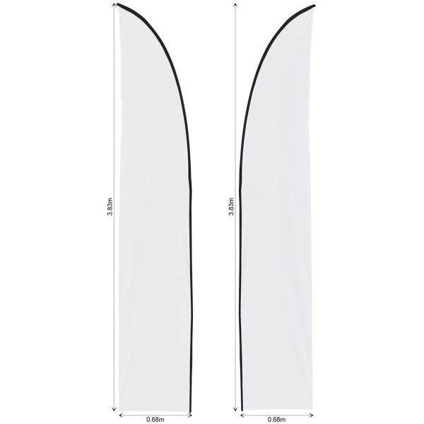 Legend 3m Sublimated Arcfin Double-Sided Flying Banner Skin (Excludes Hardware)