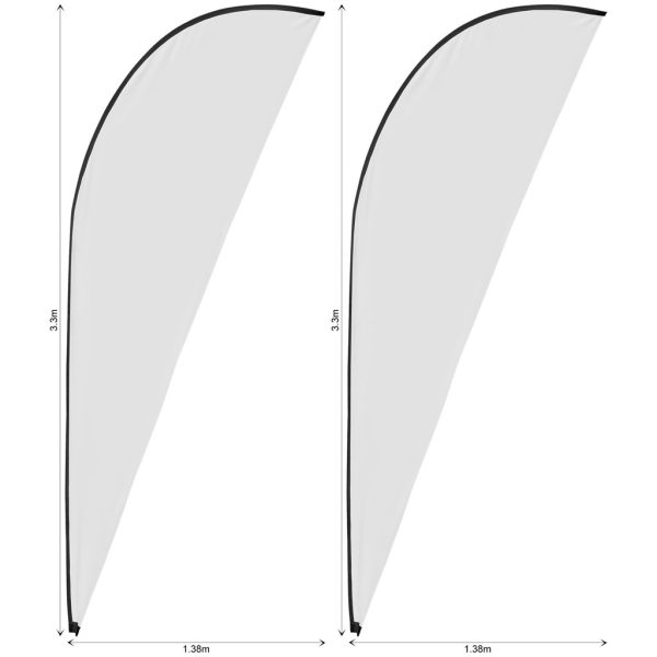 Legend 3m Sublimated Sharkfin Flying Banner Skin - Set Of 2 (Excludes Hardware)2 Legend 3m Sublimated Sharkfin Flying Banner Skin - Set Of 2 (Excludes Hardware)