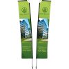 Legend 4M Sublimated Telescopic Double-Sided Flying Banner - 1 complete unit