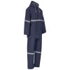 Light Duty Tornado Hi-Viz Reflective Rubberised Rainsuit - Navy