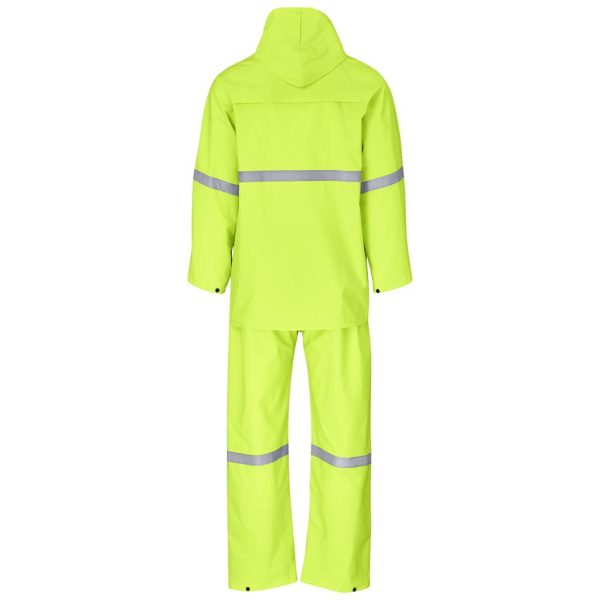 Light Duty Tornado Hi-Viz Reflective Rubberised Rainsuit - Yellow
