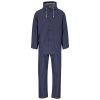 Light Hurricane Rubberised Polyester/PVC Rainsuit - Navy