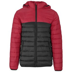 Mens Kyoto Two-Tone Jacket - Black Red
