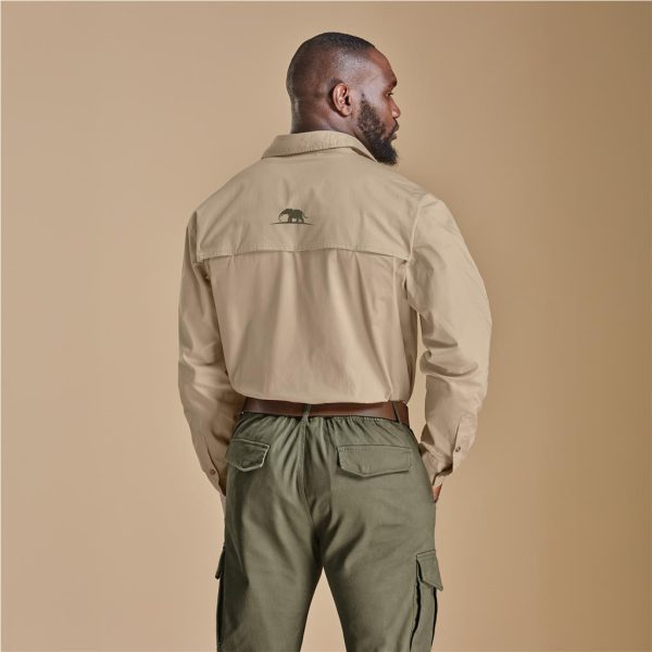 Mens Long Sleeve Mawenzi Twill Shirt3 Mens Long Sleeve Mawenzi Twill Shirt