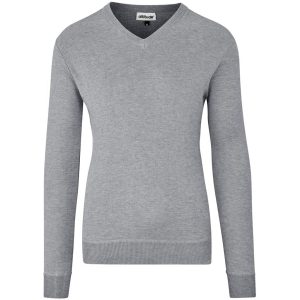 Mens Long Sleeve Peru V-Neck Jersey - Grey