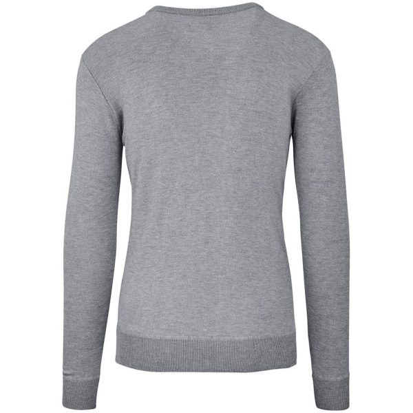 Mens Long Sleeve Peru V-Neck Jersey - Grey
