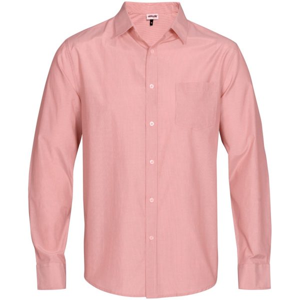Mens Long Sleeve Portsmouth Shirt - Red Mens Long Sleeve Portsmouth Shirt - Red