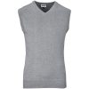 Mens Sleeveless Peru V-Neck Jersey - Grey