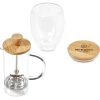 Okiyo Aibo Glass & Bamboo Coffee Set