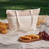 Okiyo Arshi Cotton & Jute 12 Can Lunch Cooler 6 Okiyo Arshi Cotton & Jute 12 Can Lunch Cooler
