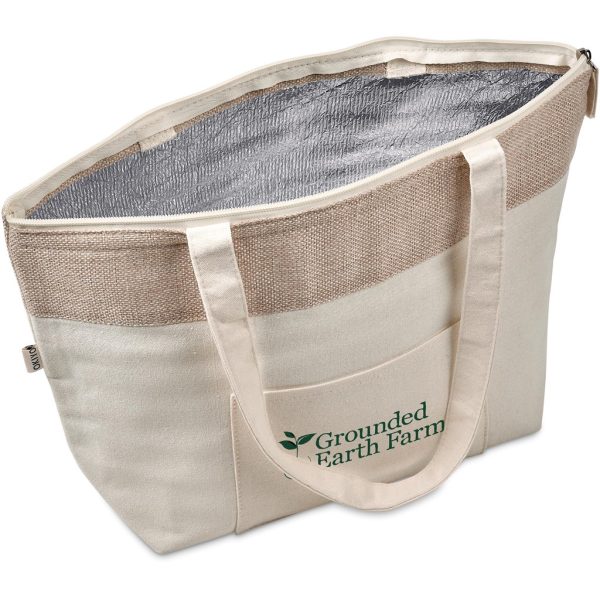 Okiyo Arshi Cotton & Jute 12 Can Lunch Cooler 8 Okiyo Arshi Cotton & Jute 12 Can Lunch Cooler