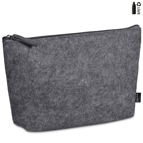 Okiyo Kesho Recycled PET Felt Mini Cosmetic Bag 10 Okiyo Kesho Recycled PET Felt Mini Cosmetic Bag