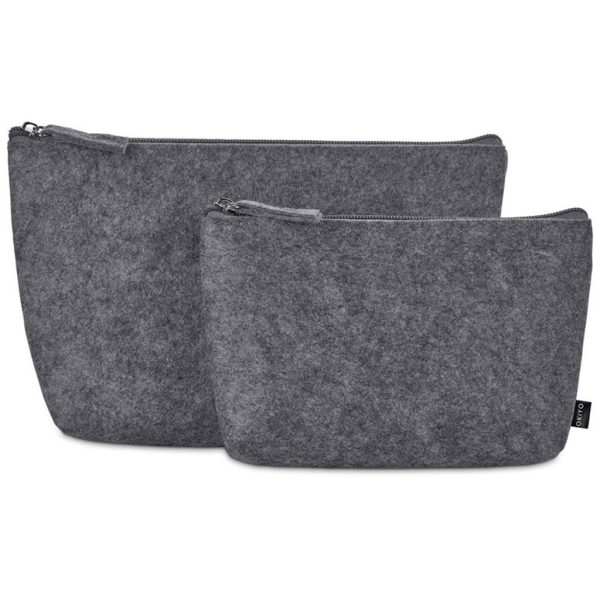 Okiyo Kesho Recycled PET Felt Mini Cosmetic Bag 5 Okiyo Kesho Recycled PET Felt Mini Cosmetic Bag