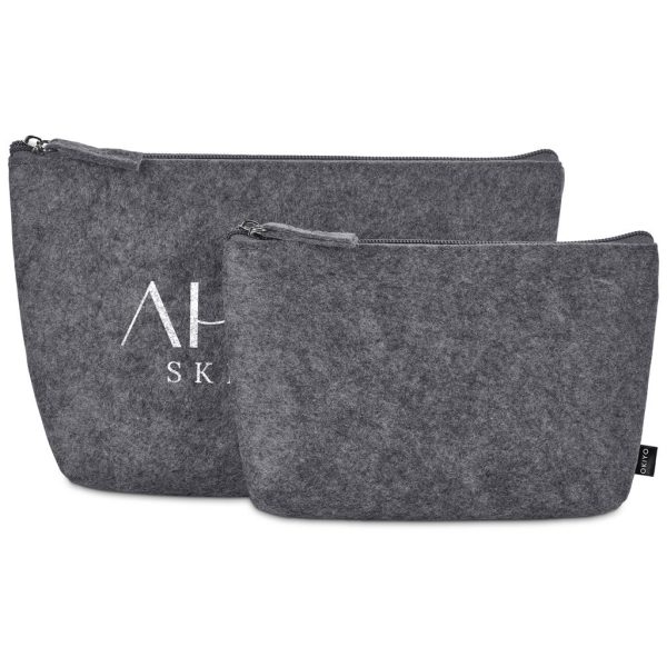 Okiyo Kesho Recycled PET Felt Mini Cosmetic Bag 8 Okiyo Kesho Recycled PET Felt Mini Cosmetic Bag