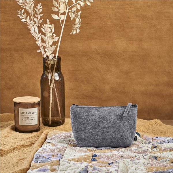 Okiyo Kesho Recycled PET Felt Mini Cosmetic Bag 9 Okiyo Kesho Recycled PET Felt Mini Cosmetic Bag