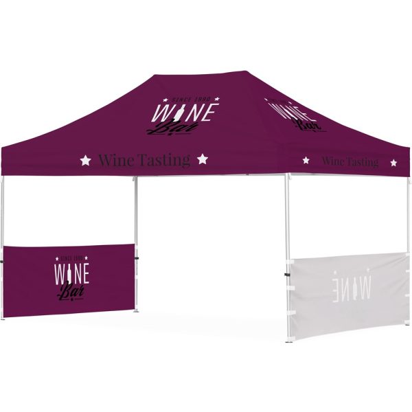 Ovation Sublimated Gazebo 4.5m X 3m - 1 Long Full-Wall Skin