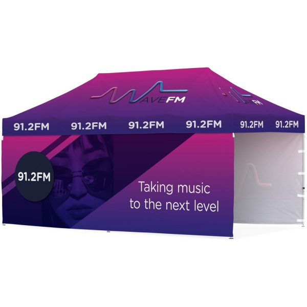 Ovation Sublimated Gazebo 6m X 3m - 2 Long Full-Wall Skins Ovation Sublimated Gazebo 6m X 3m - 2 Long Full-Wall Skins