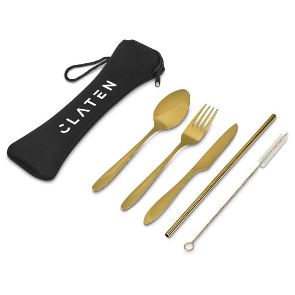 Serendipio Golden Cutlery Set 5 Serendipio Golden Cutlery Set