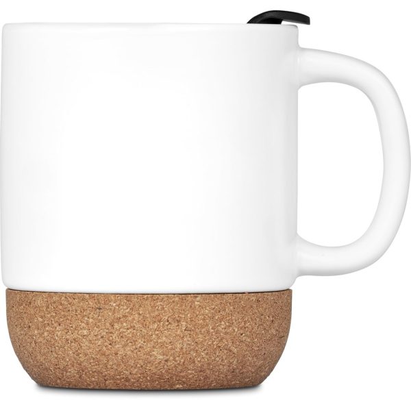Serendipio Sienna Cork & Ceramic Sublimation Coffee Mug - 340ml