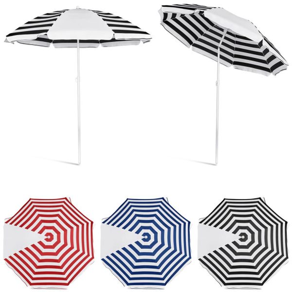 Serendipio Tanereef Stripe Beach Umbrella