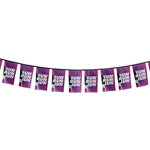 Sublimated Single-Sided Polyester Rectangle Bunting - 10m3 Sublimated Single-Sided Polyester Rectangle Bunting - 10m