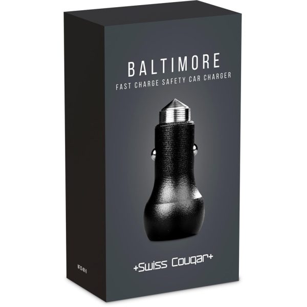 Swiss Cougar Baltimore 2 -in-1 Fast Car Charger & Tool
