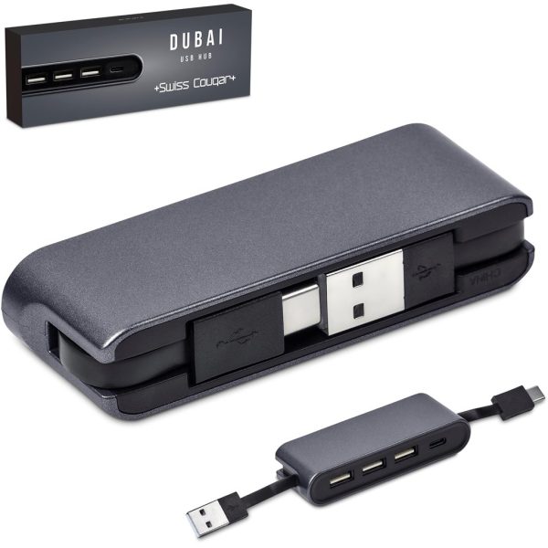 Swiss Cougar Dubai USB Hub - Gun Metal 17 Swiss Cougar Dubai USB Hub - Gun Metal